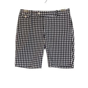 Ralph Lauren Golf Shorts Women’s Black and White Plaid Gingham Golf Size 8